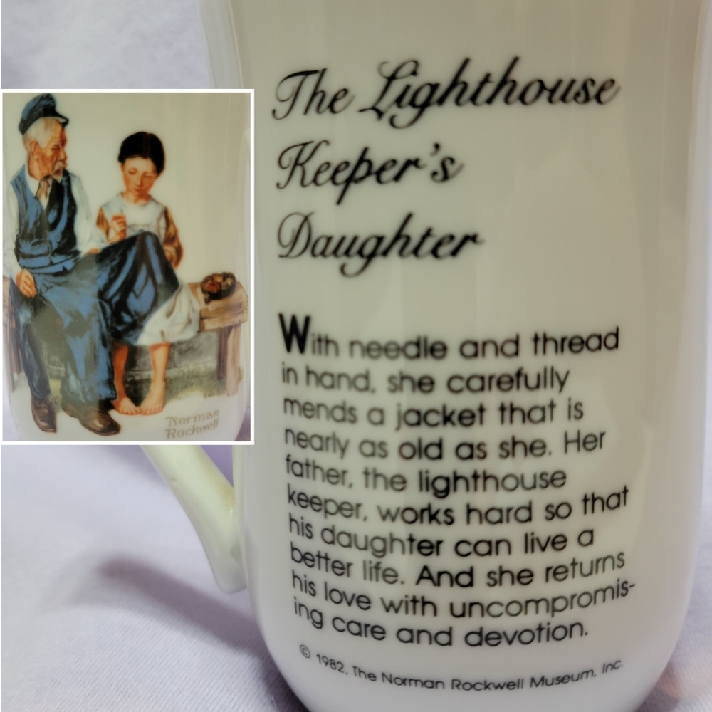 Norman Rockwell Book & Collector Cups - Picture 4 of 5